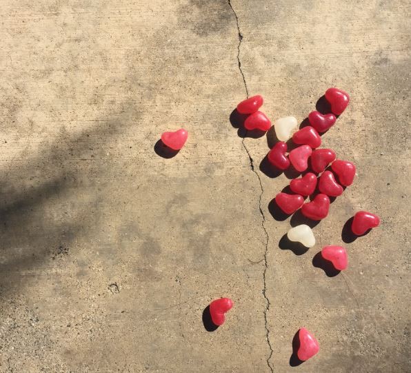 Candies on the ground