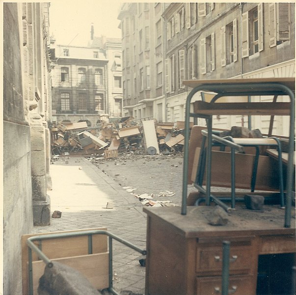 1968-05 Évènements de mai à Bordeaux - Rue Paul-Bert
