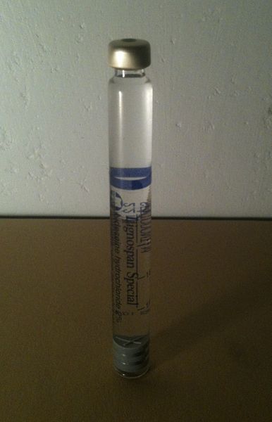 Lidocaine HCI local anesthetic cartridge