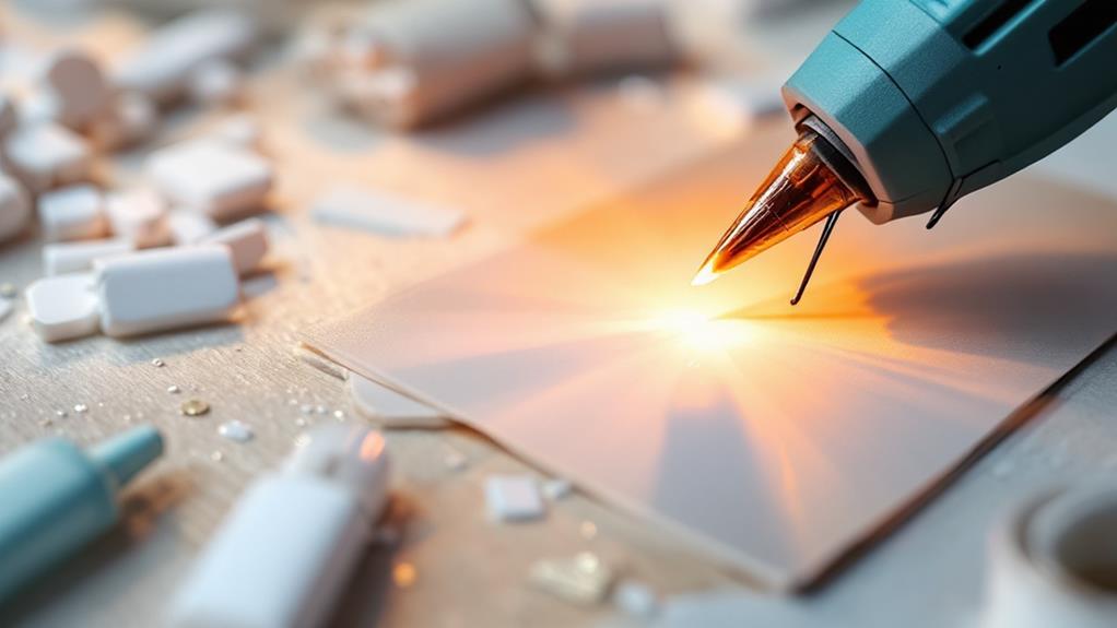 crafting with adhesive tool