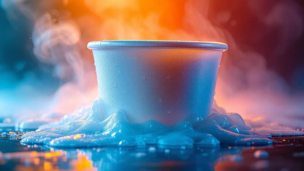 styrofoam melting point information