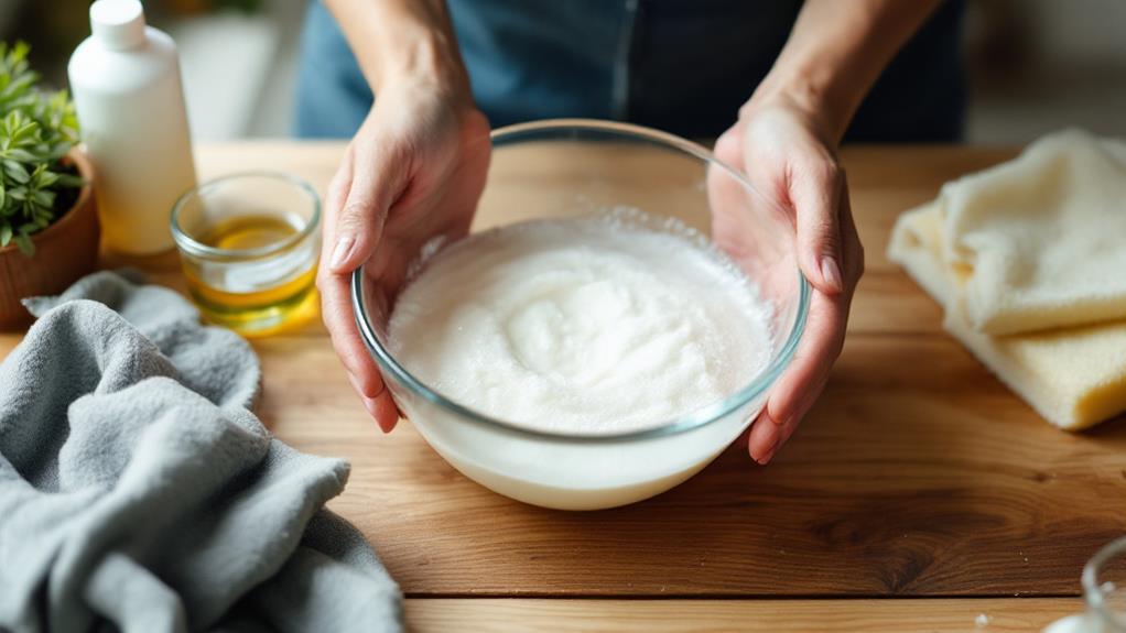 mixing cleaning solution ingredients