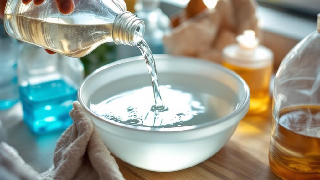 diluted vinegar cleaning solution