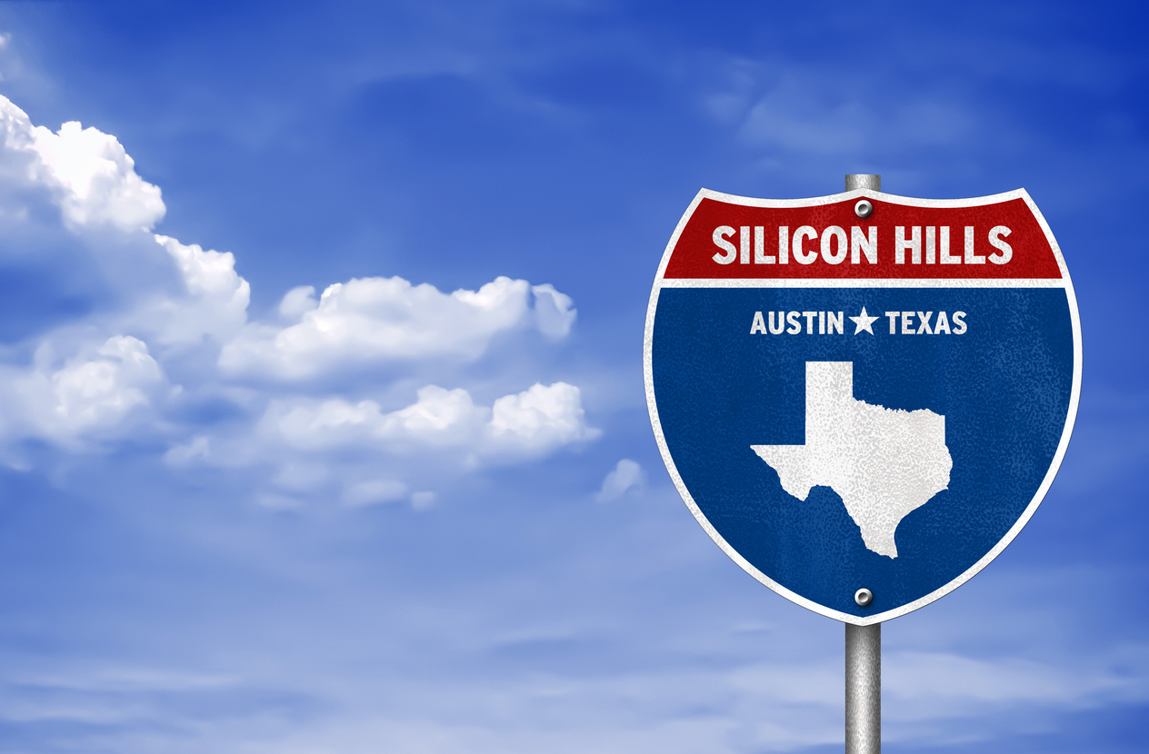 a road sign that reads “Silicon Hills, Austin, Texas”