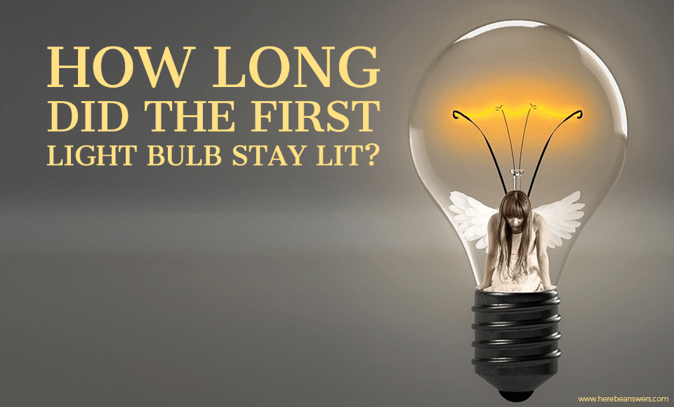 How long did the first light bulb stay lit? - Here Be Answers