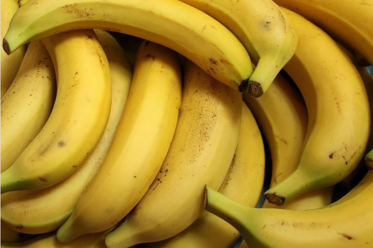 ripe yellow bananas