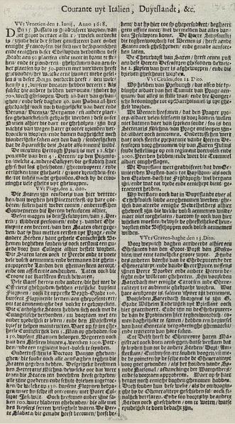 Courante uyt Italien, Duytslandt, &c.