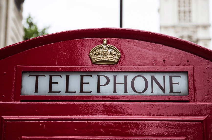 a public telephone