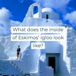 What does the inside of Eskimos igloo look like