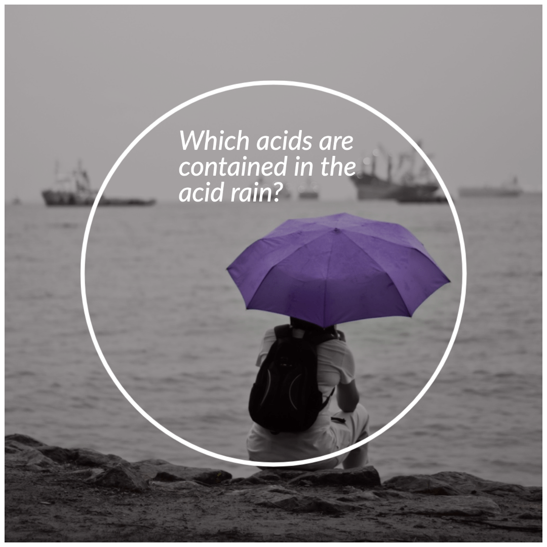 Which acids are contained in the acid rain