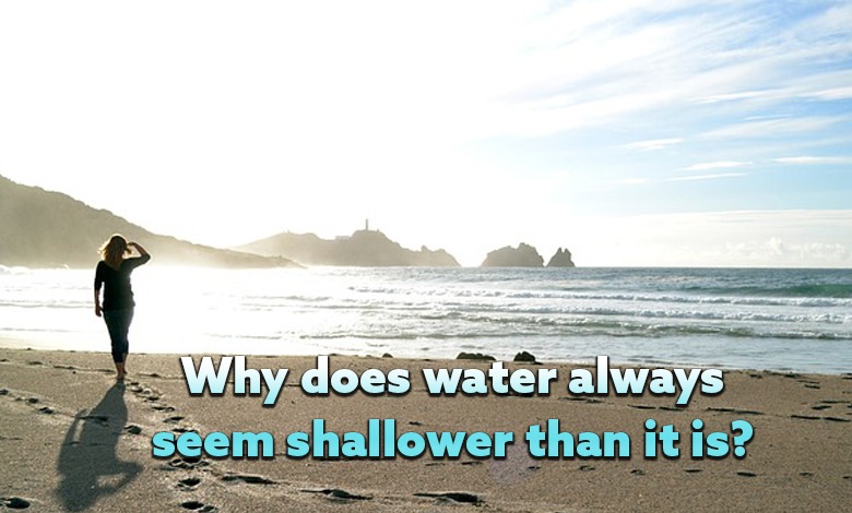 Why does water always seem shallower than it is?