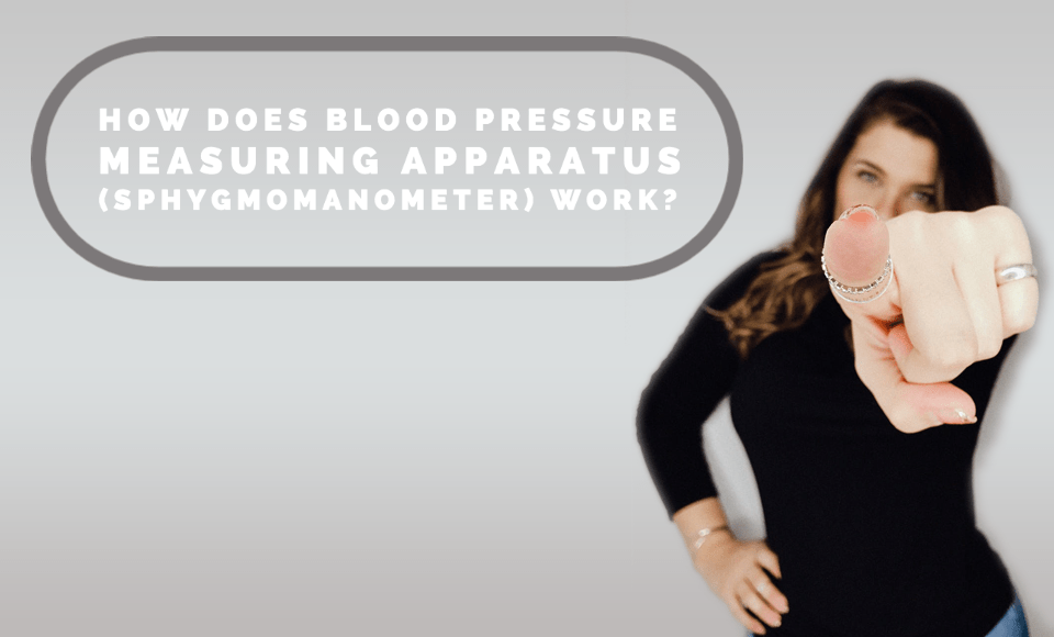 How does blood pressure measuring apparatus (sphygmomanometer) work?