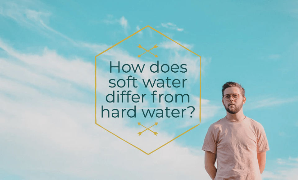 How does soft water differ from hard water?