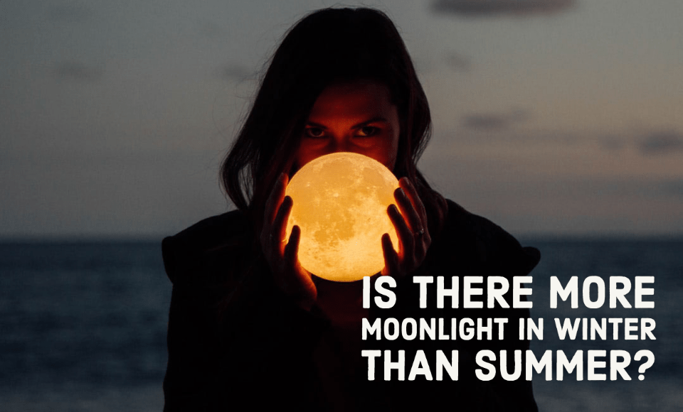 Is there more moonlight in winter than summer?