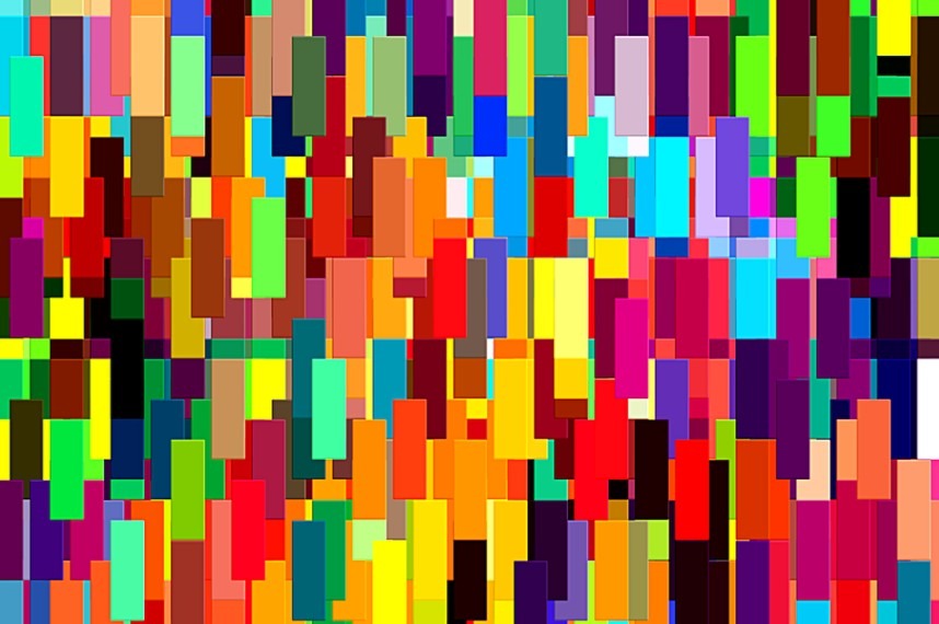 Rectangular abstract colors pattern