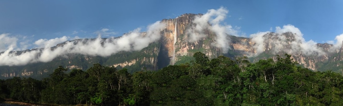 Panoramic view of the Angel Falls