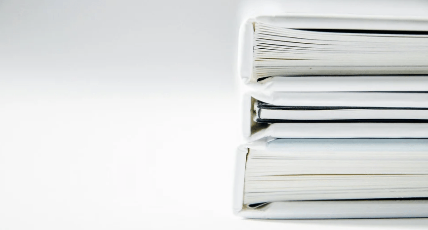 a stack of books