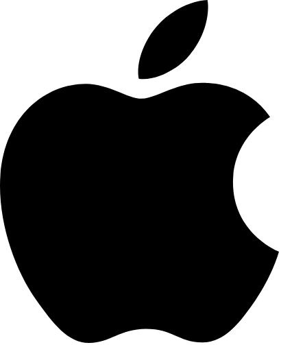 Apple current monochrome logo