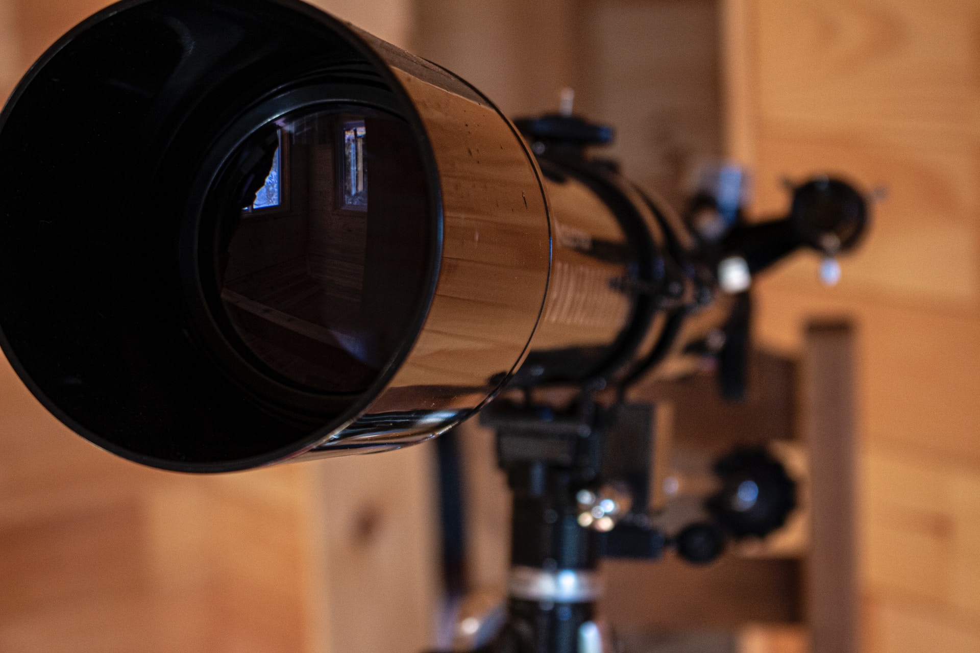 objective lens on a telescope